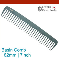 Leader Carbon #270 Wide Teeth Rake Comb 7"