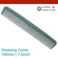 Leader Carbon #281 Standard Dressing Comb 7½"