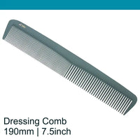 Leader Carbon #281 Standard Dressing Comb 7½"