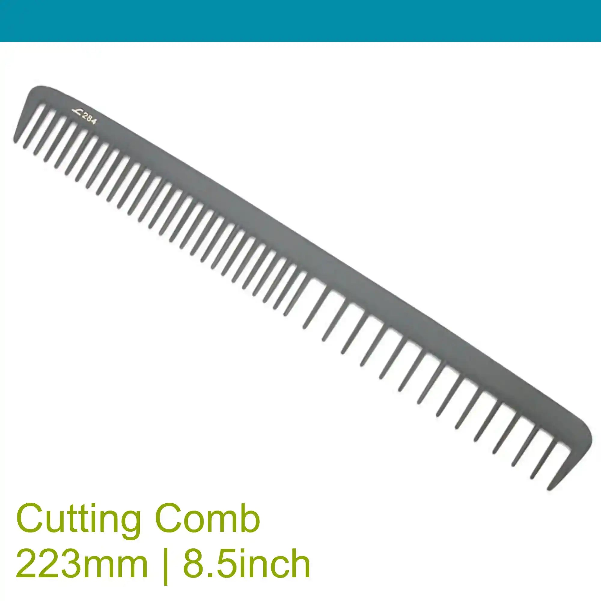 Leader Carbon #284 Long Cutting Comb Wide Teeth 8½"