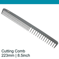 Leader Carbon #284 Long Cutting Comb Wide Teeth 8½"