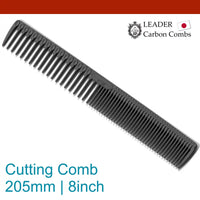 Leader Carbon #820 Long Textured Ridge Comb 8"
