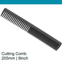 Leader Carbon #820 Long Textured Ridge Comb 8"