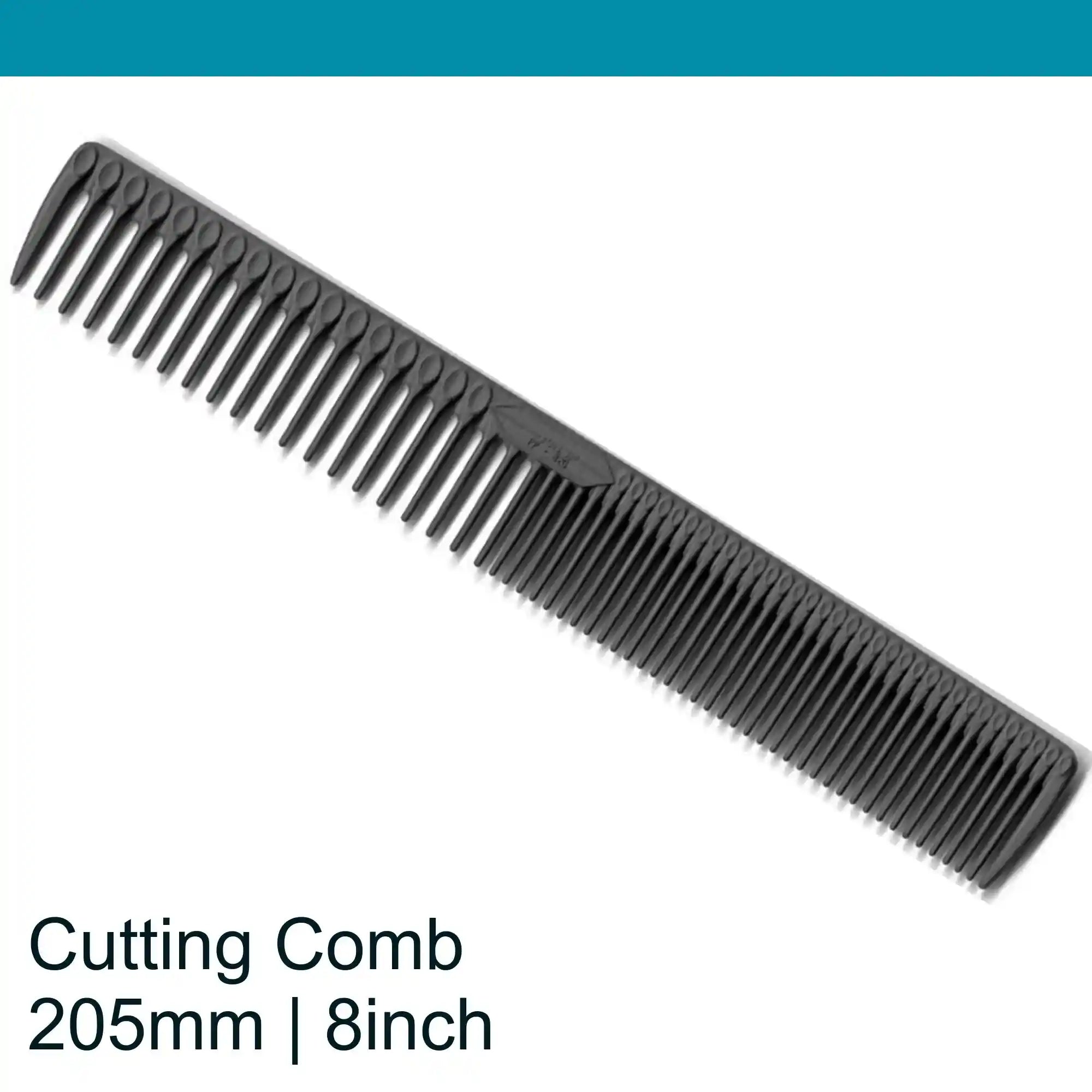 Leader Carbon #820 Long Textured Ridge Comb 8"