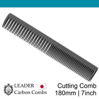Leader Carbon #821 Textured Ridge Comb 7"