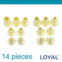 Loyal Piping Nozzle plain / star 14pc