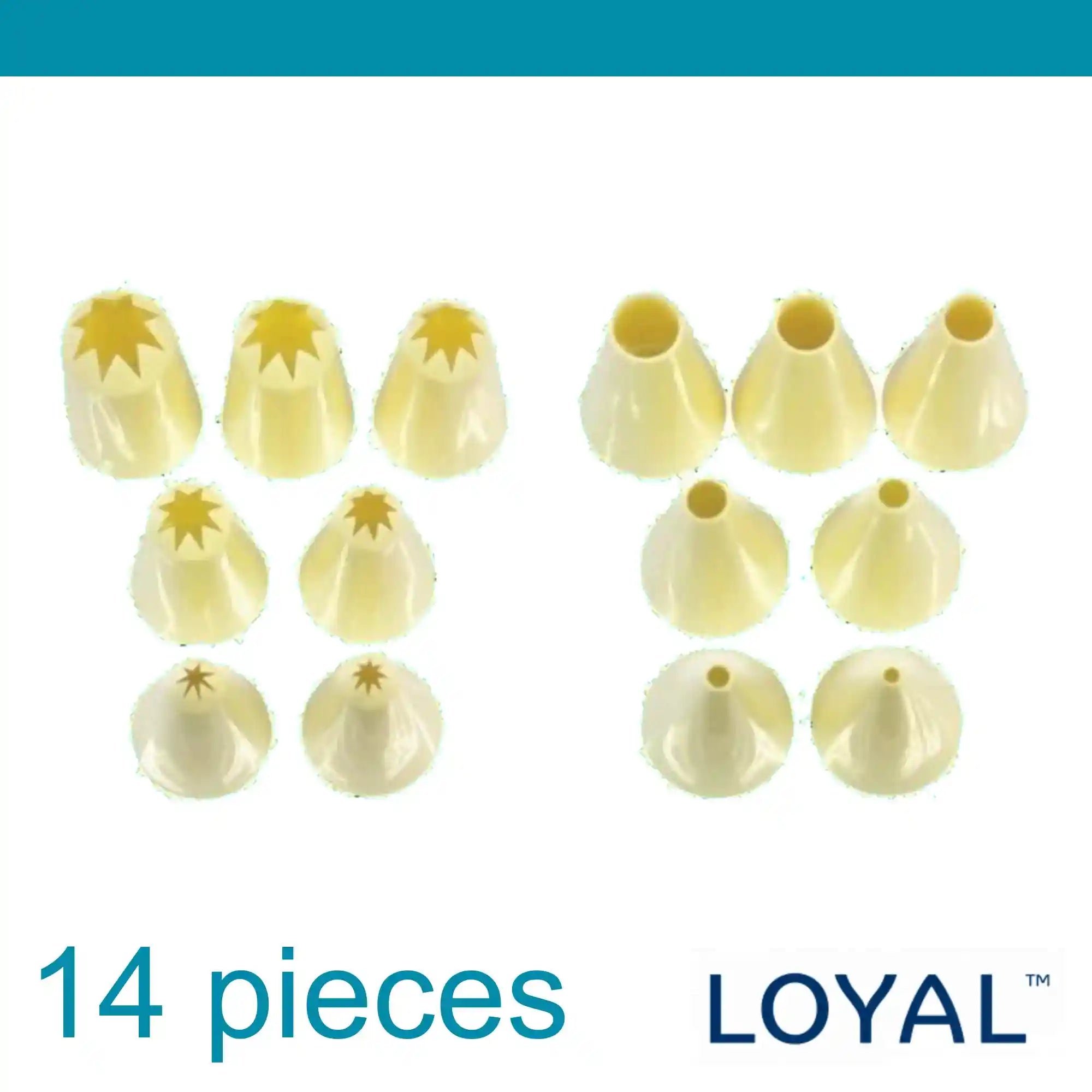 Loyal Piping Nozzle plain / star 14pc