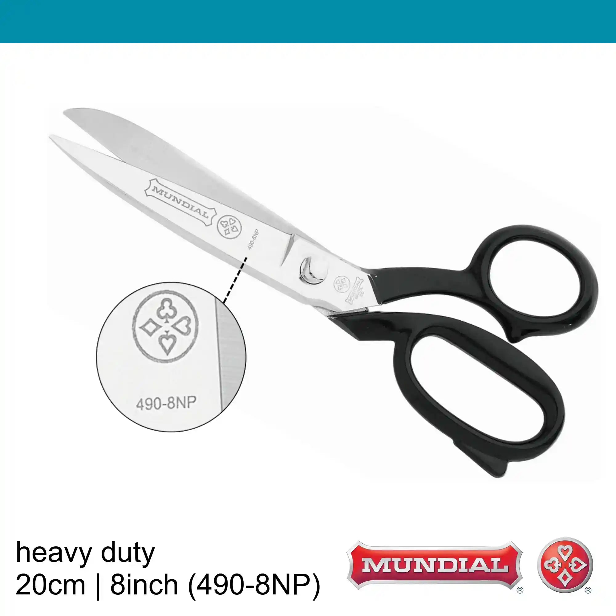 Mundial 8 inch Heavy Duty Scissors 490 (20 cm)