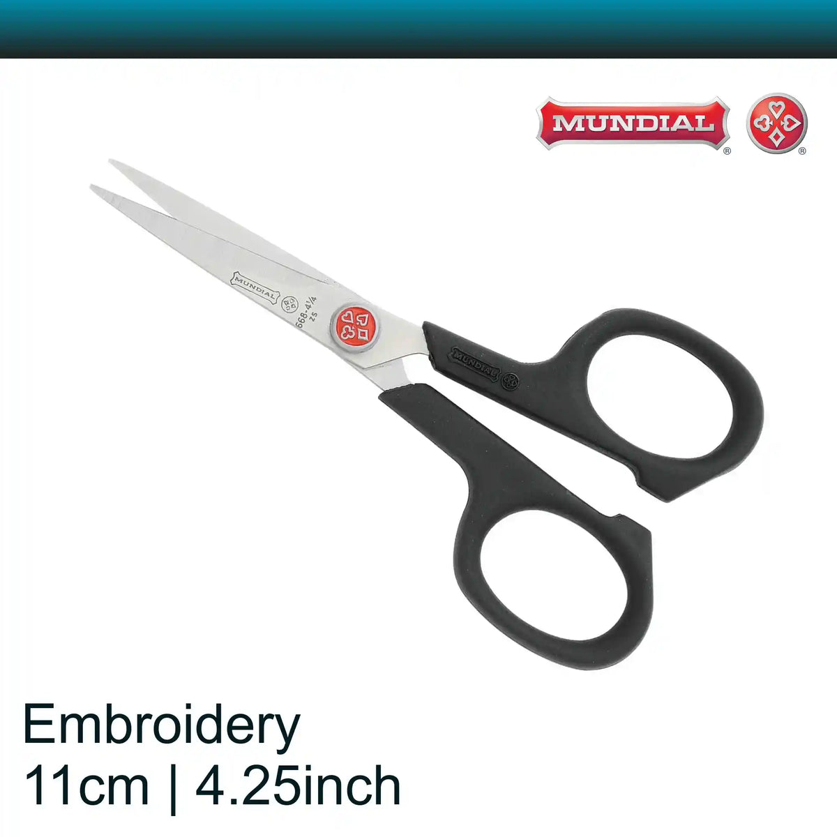 Mundial 4.25 inch Red Dot Embroidery scissors(11 cm)