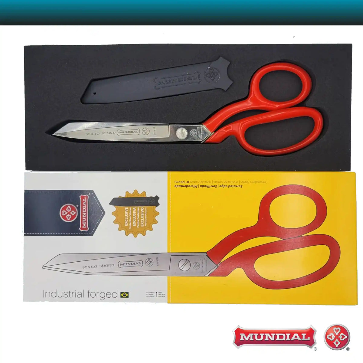 Mundial 8 inch Serra Sharp Dressmaking Scissors