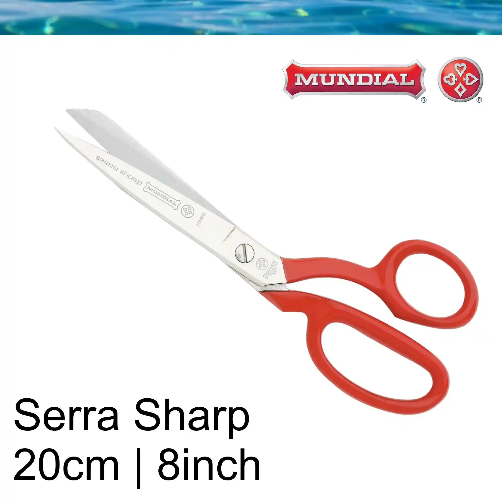 Mundial 8 inch Serra Sharp Dressmaking Scissors