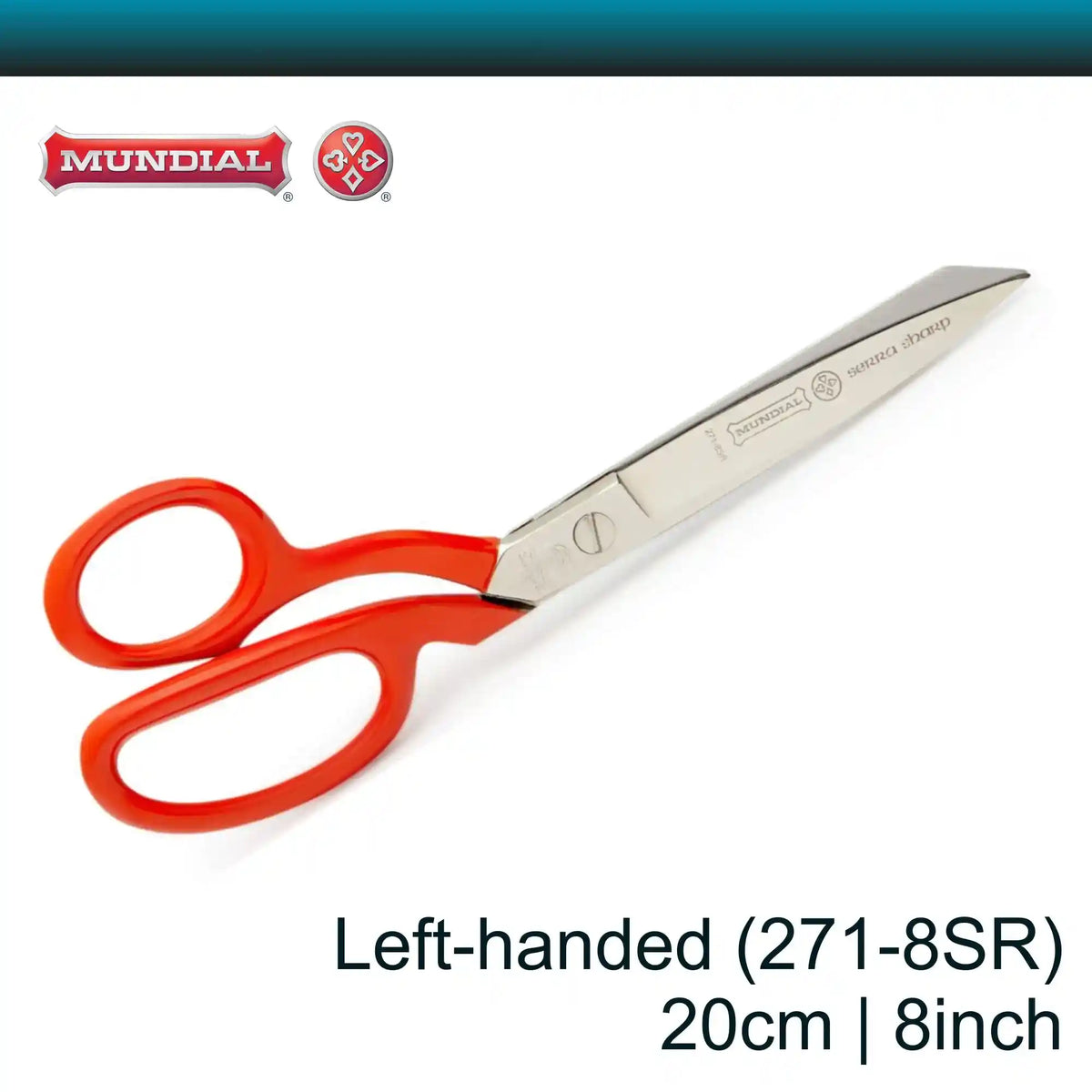 Mundial 8 inch left-handed Serra Sharp Scissors