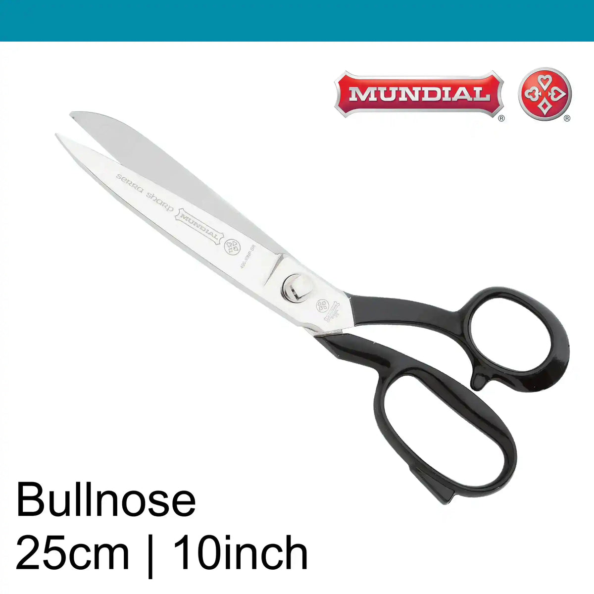 Mundial 10 inch Bullnose Tailor Shears 490 (25 cm)