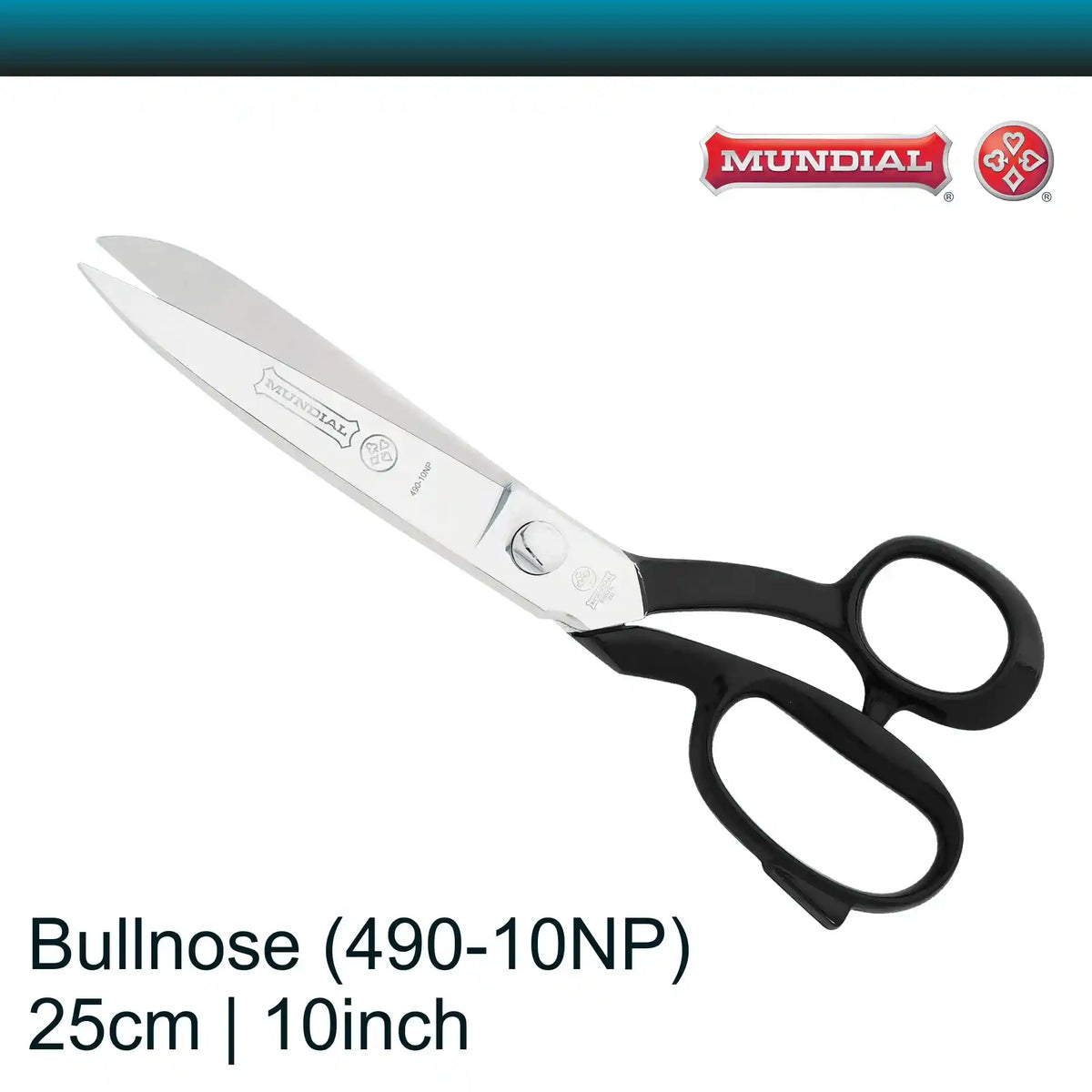 Mundial 10 inch Bullnose Tailor Scissors 490 (25 cm)