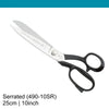 Mundial 10 inch Bullnose Tailor Scissors Serrated 490 (25 cm)