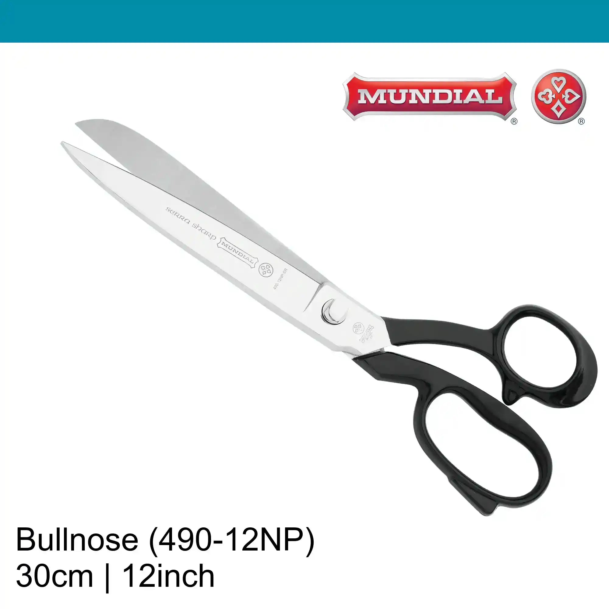Mundial 12 inch Bullnose Tailor Scissors 490 (30 cm)