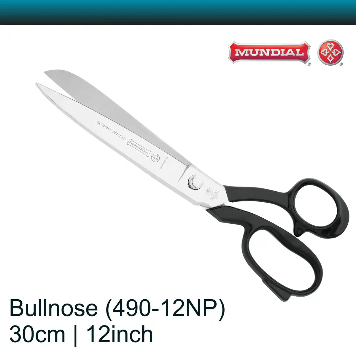 Mundial 12 inch Bullnose Tailor Scissors 490 (30 cm)