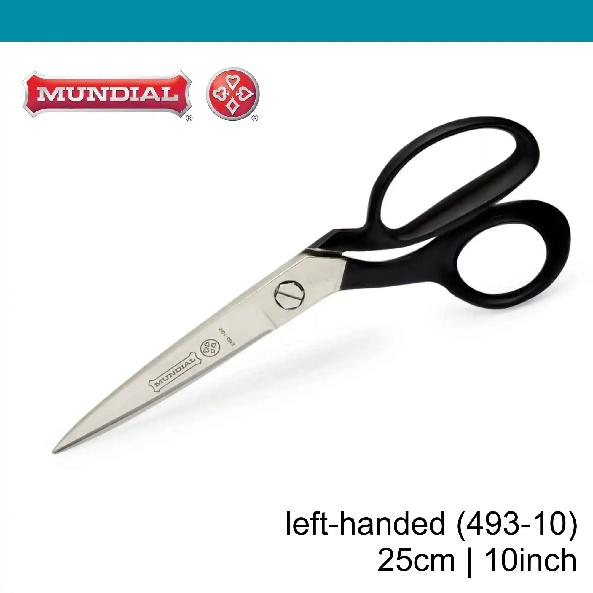 Mundial 10 inch Left-handed Tapered Tailor Shears (25 cm)