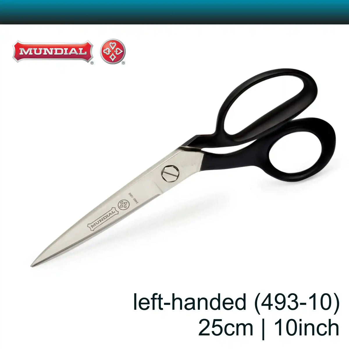 Mundial 10 inch Left-handed Tapered Tailor Shears (25 cm)