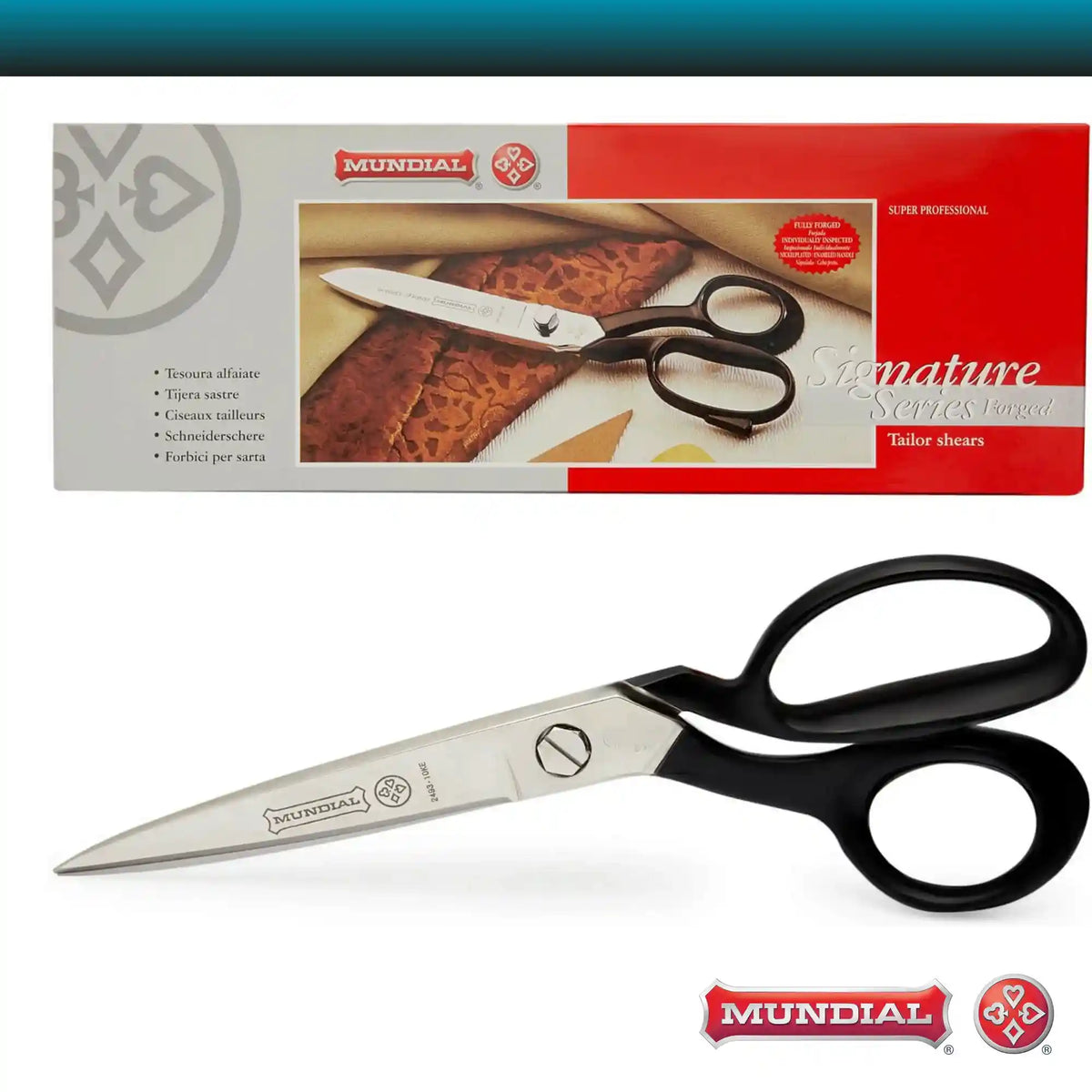 Mundial 10 inch Left-handed Tapered Tailor Shears (25 cm)
