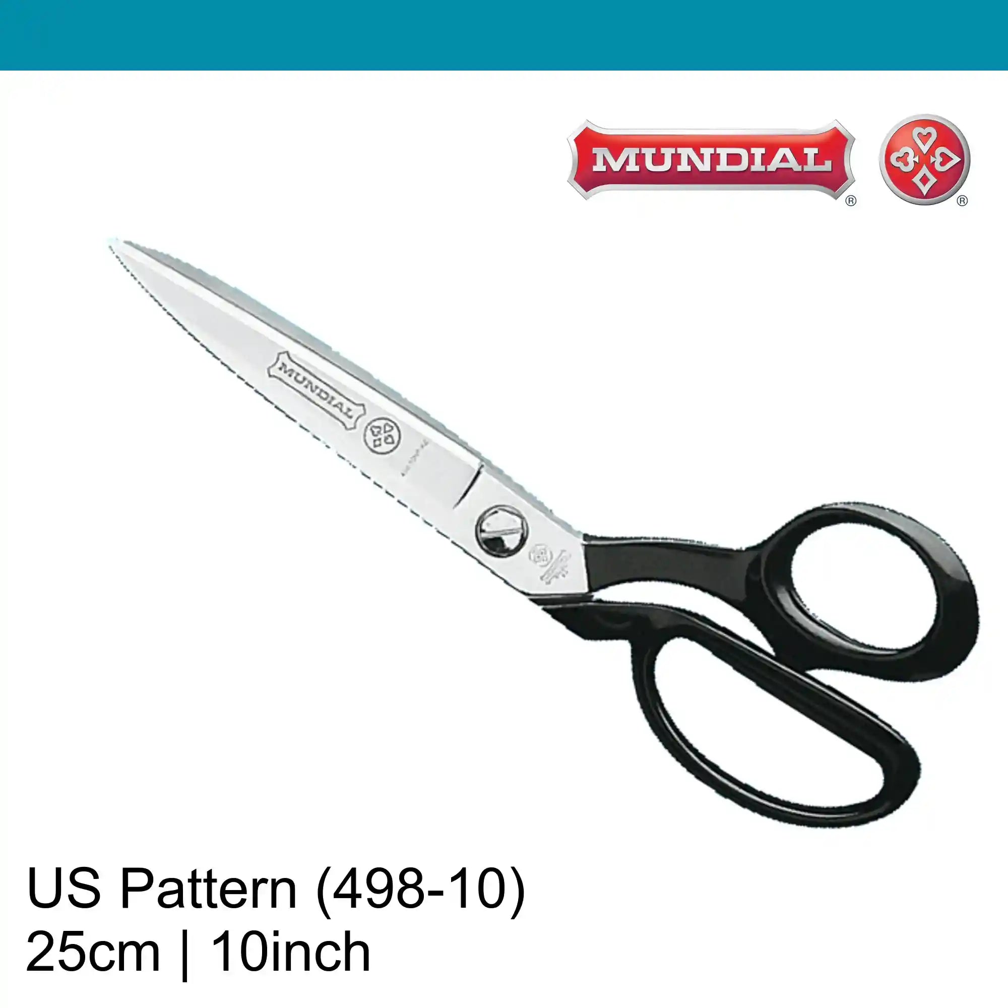 Mundial 10 inch Tapered Tailor Scissors 2498 (25 cm)