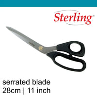 Sterling 11 inch Serrated Tailor Shears Black Panther
