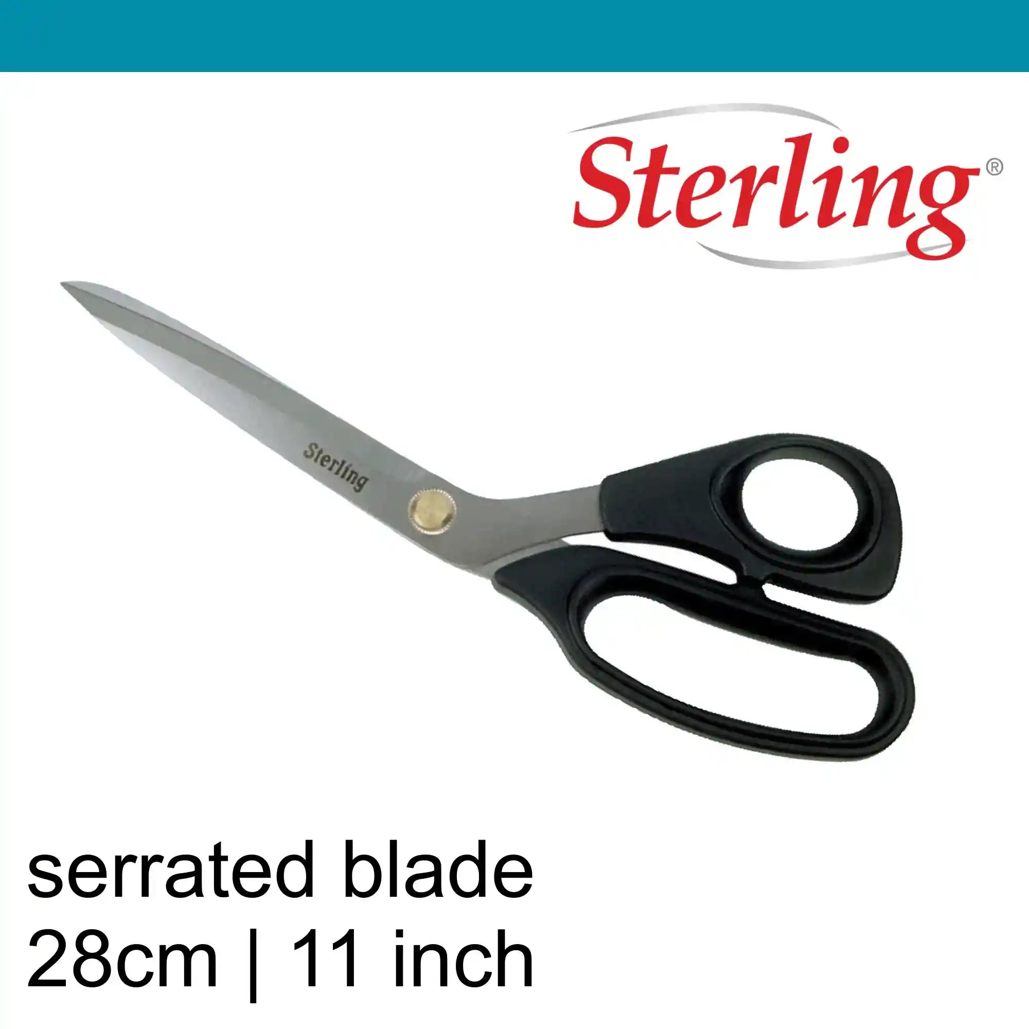 Sterling 11 inch Serrated Tailor Shears Black Panther