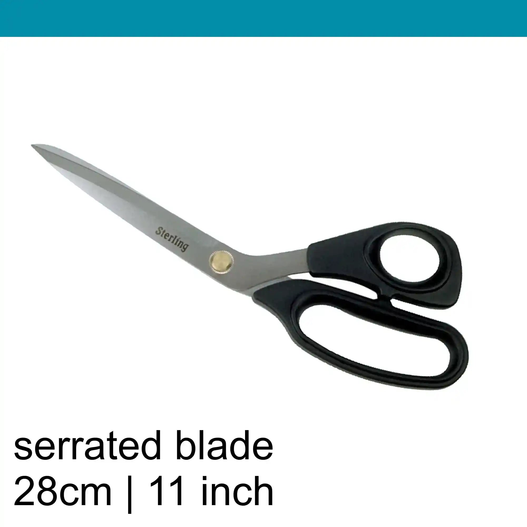 Sterling 11 inch Serrated Tailor Shears Black Panther