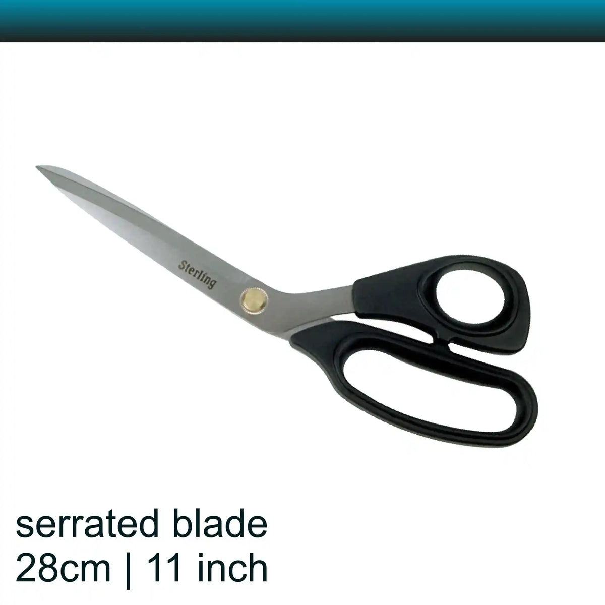 Sterling 11 inch Serrated Tailor Shears Black Panther