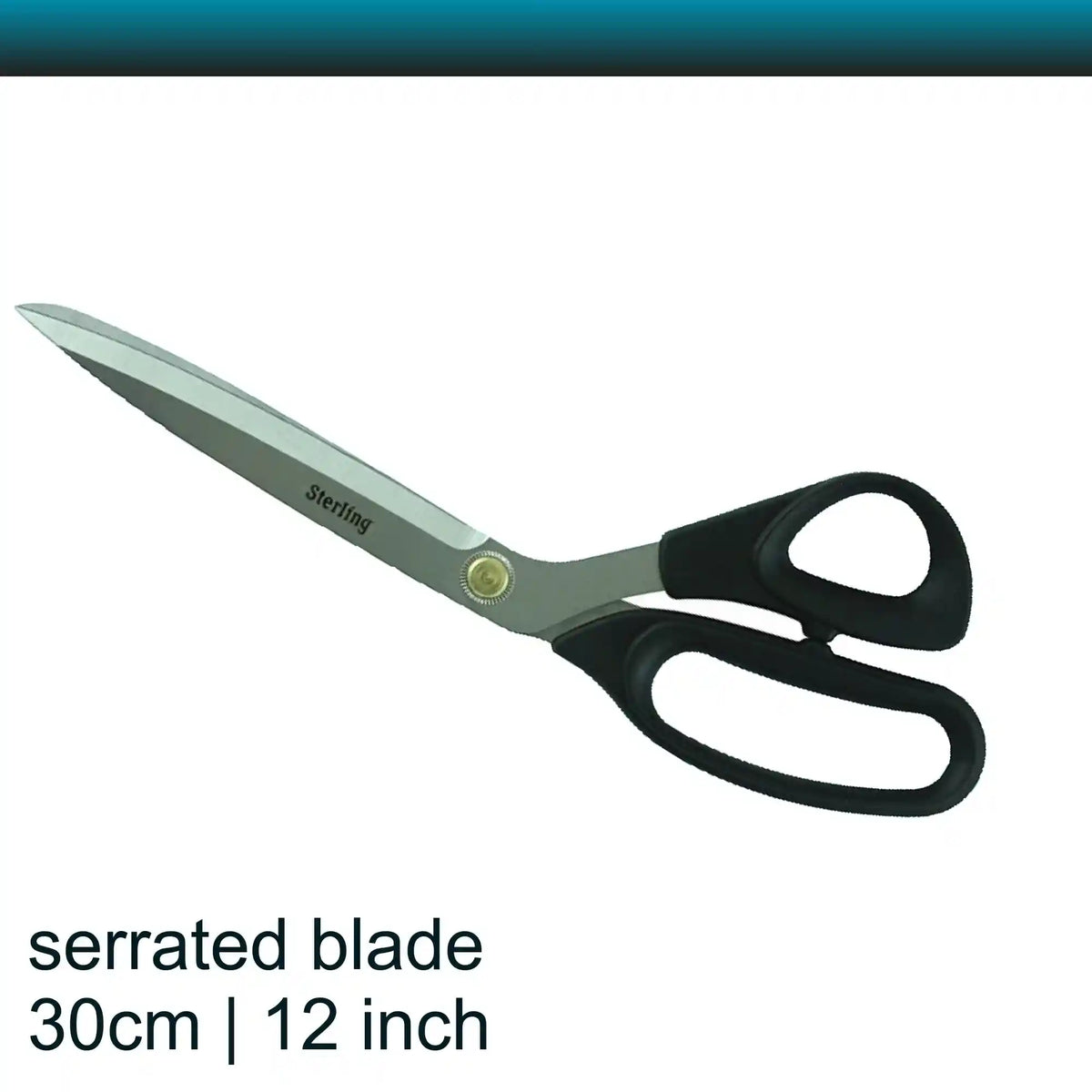 Sterling 12 inch Serrated Tailor Shears Black Panther