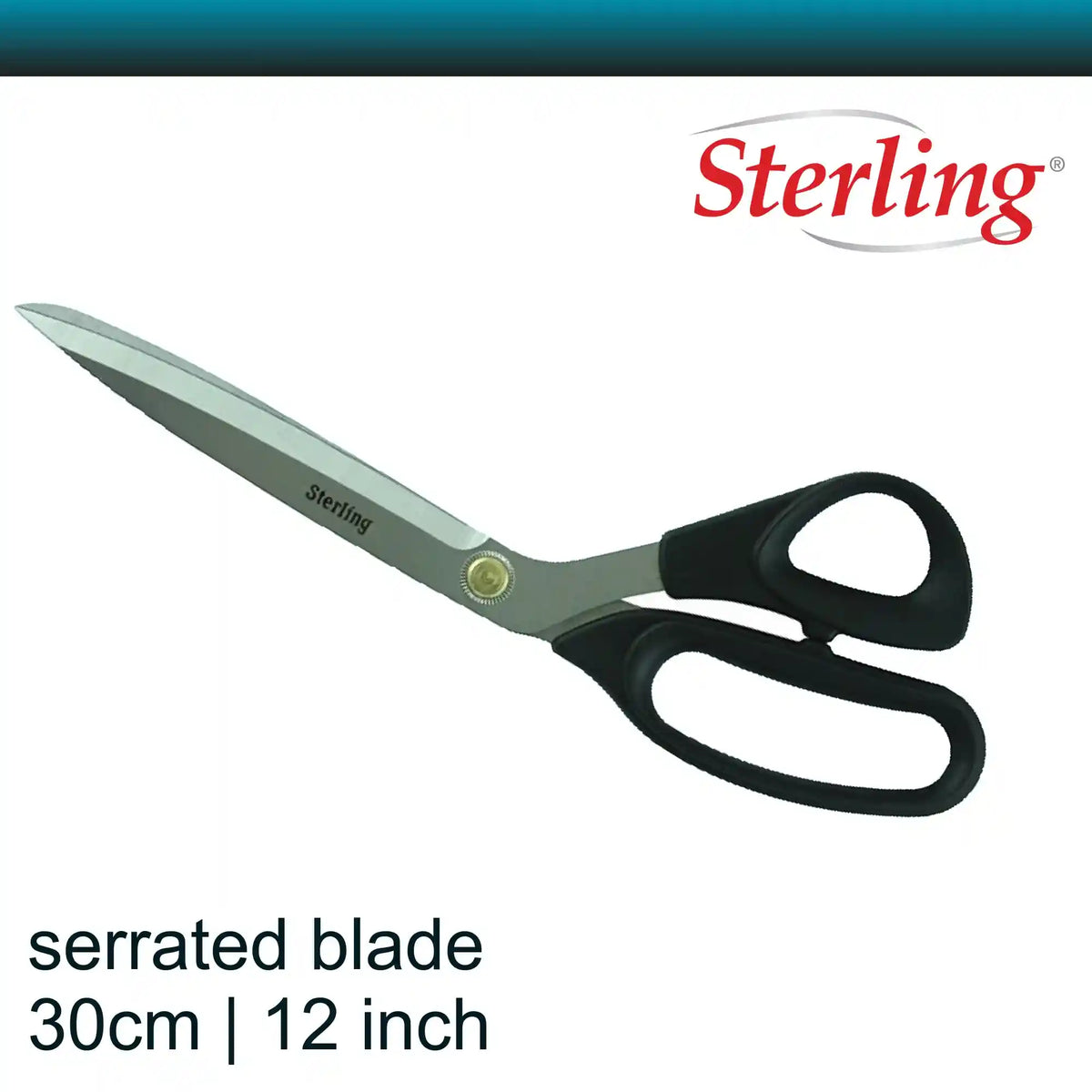 Sterling 12 inch Serrated Tailor Shears Black Panther