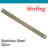 Sterling Ruler Stainless Steel 300mm / 12 inch