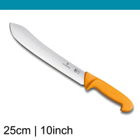 Swibo Butchers Knife- wide tip stiff blade 25 cm