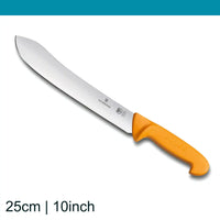 Swibo Butchers Knife- wide tip stiff blade 25 cm