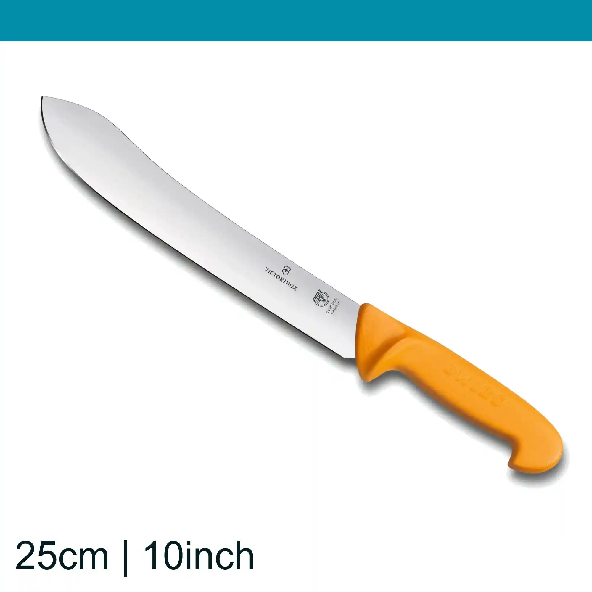 Swibo Butchers Knife- wide tip stiff blade 25 cm