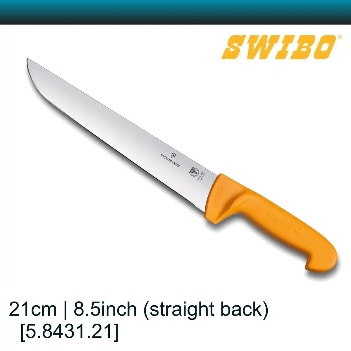 Swibo Butchers Straight back knife 21cm