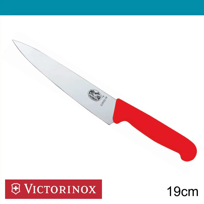Victorinox Fibrox Carving Knife 19 cm in Red
