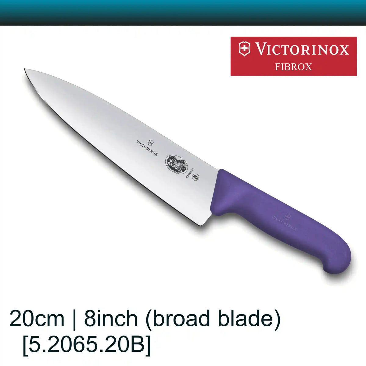 Victorinox Cooks -Carving Knife 20cm- broad blade - Purple