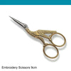 Victorinox Stork Embroidery Scissors Gold Plated 9cm