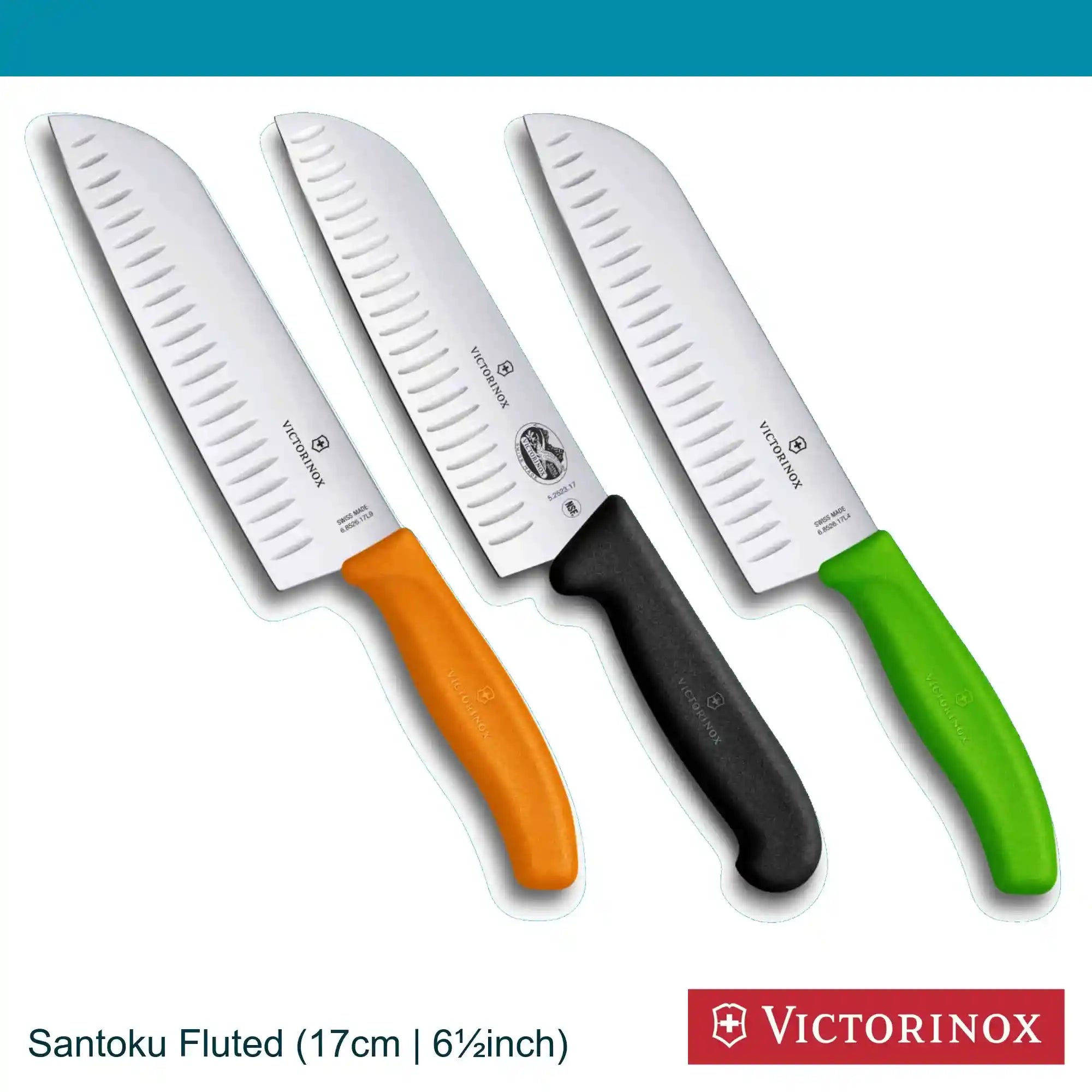 Victorinox Santoku Knife Fluted- 17cm