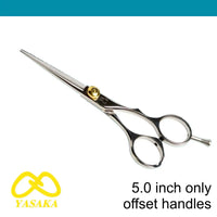 Yasaka Japanses 440C Y hairdressing scissors offset handles