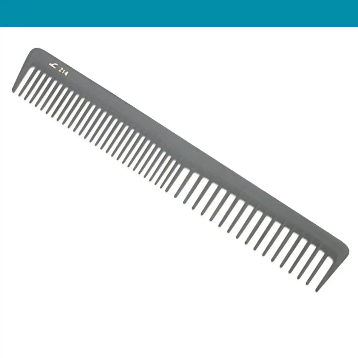Leader Carbon #214 Wide Teeth Cutting Comb 7"