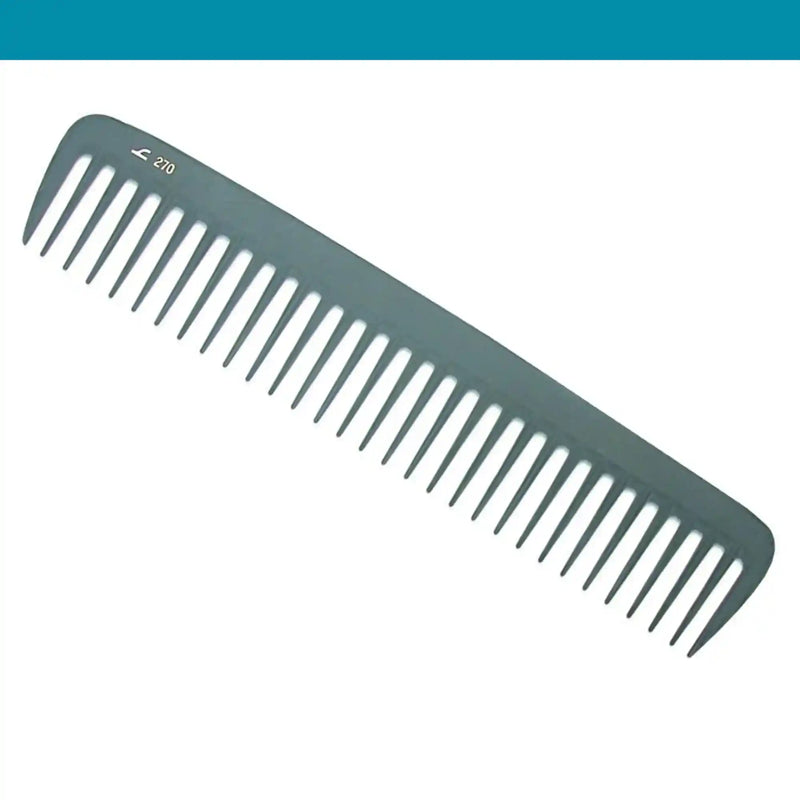 Leader Carbon #270 Wide Teeth Rake Comb 7"