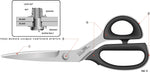 Kai 7240 AS Serrated Edge Shears for Kevlar / Aramid