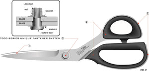 Kai 7240 AS Serrated Edge Shears for Kevlar / Aramid