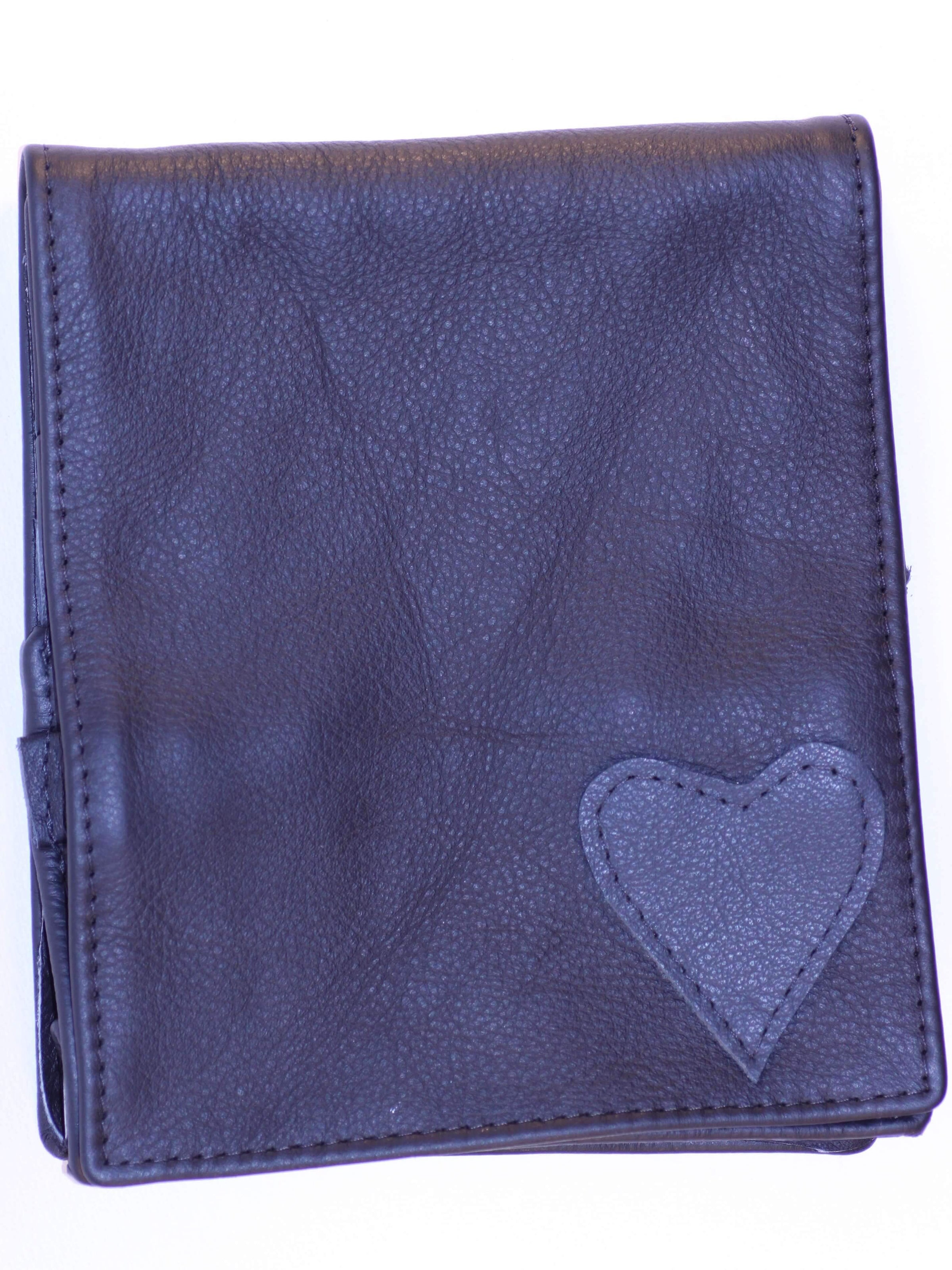 Leather Artisan Handmade leather scissor pouch heart