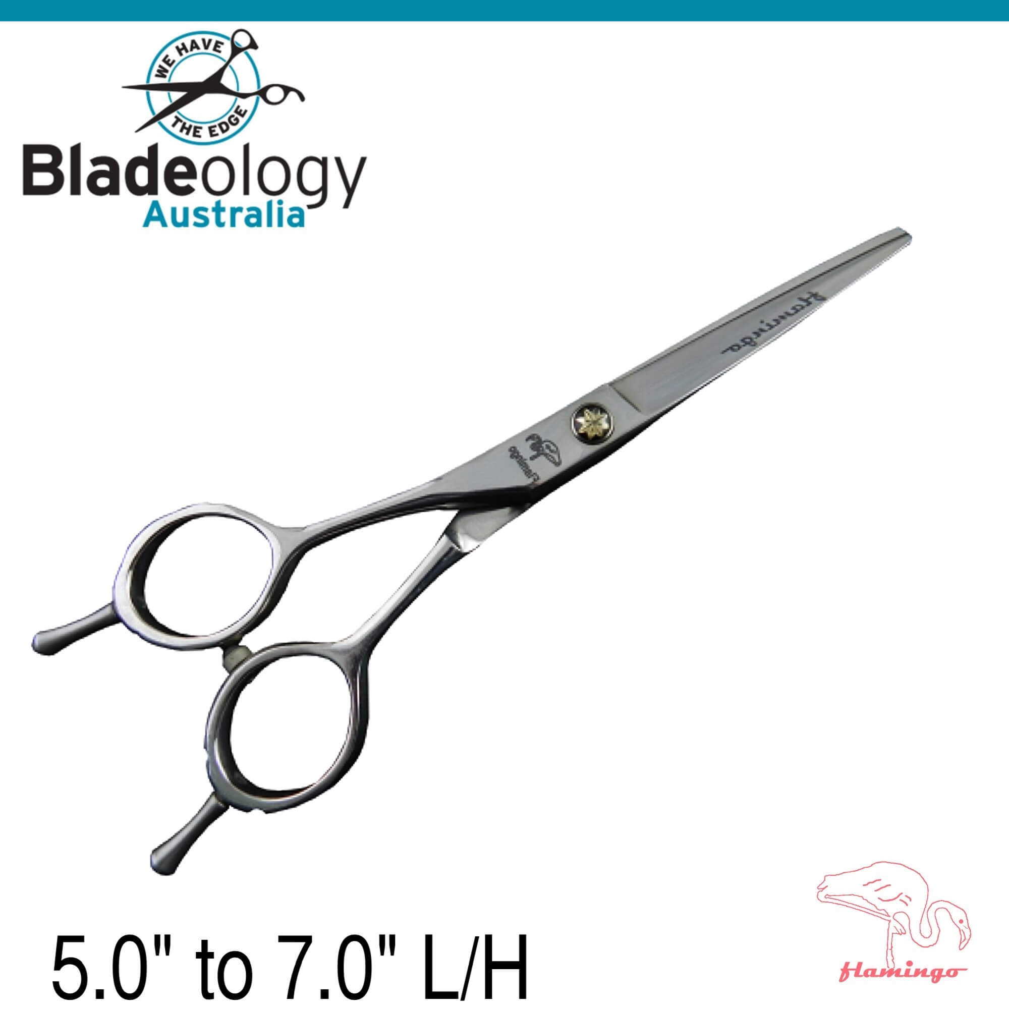 Flamingo Parallel Hairdressing Scissors Left-handed 5.0"L