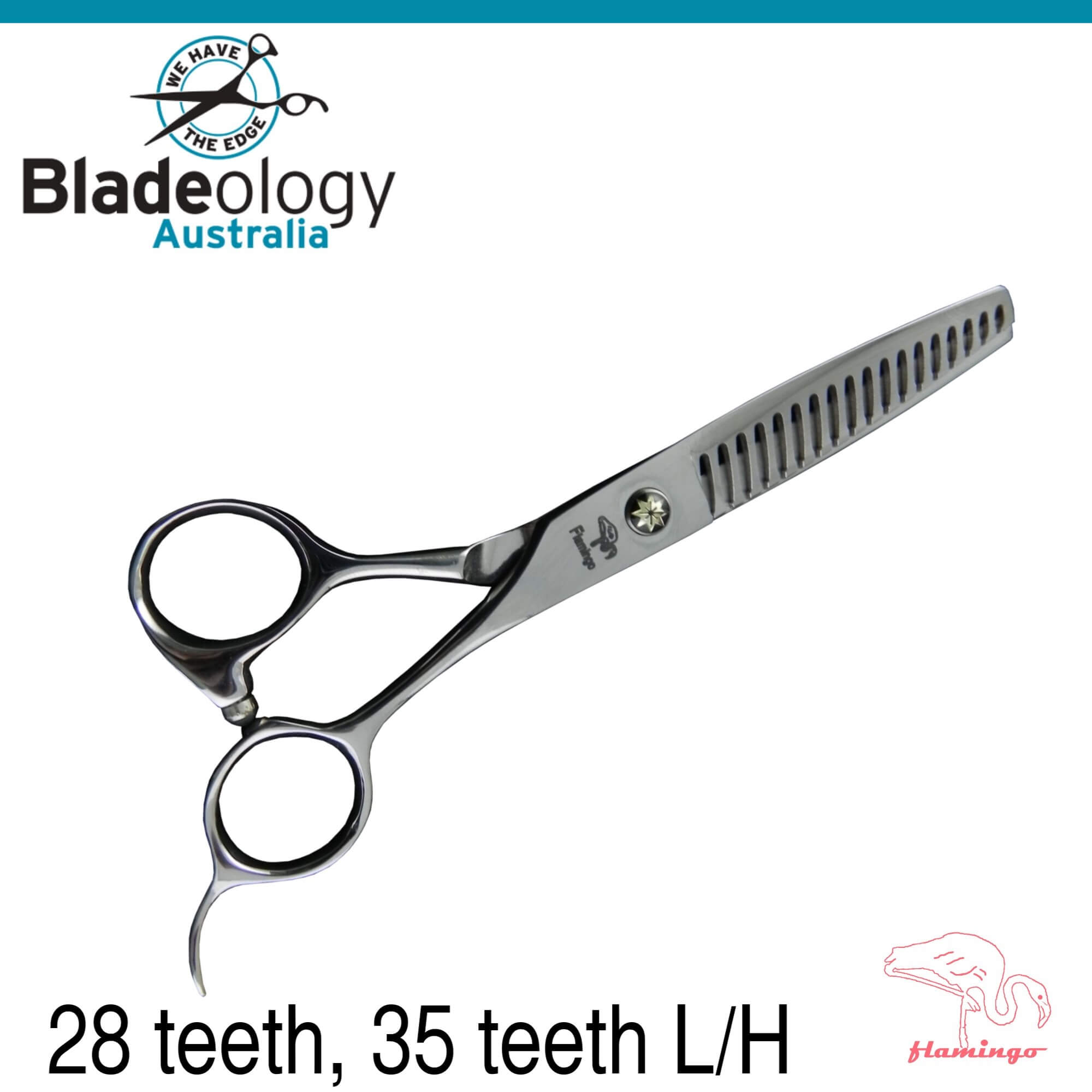 Flamingo Texturizing Thinners Left-handed 35 teeth