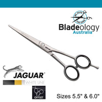 Jaguar White Satin Plus E Offset Scissors