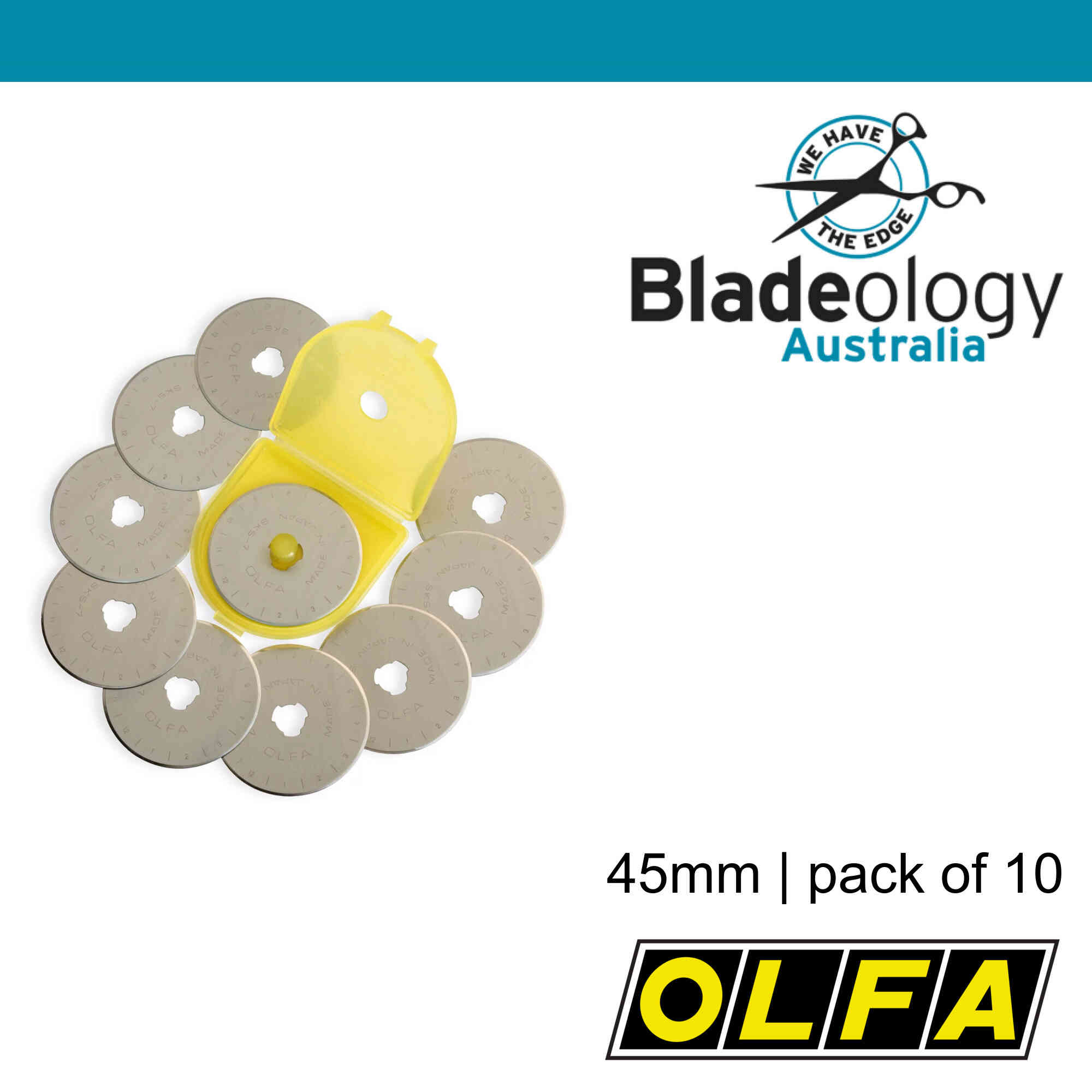 Olfa 45mm blades (10 pack)  Bladeology – Bladeology Australia